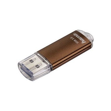 Hama laeta memoria pendrive usb 3.2 con tapa - 16gb de capacidad - 70mb/s de transferencia - cuerpo metalico -