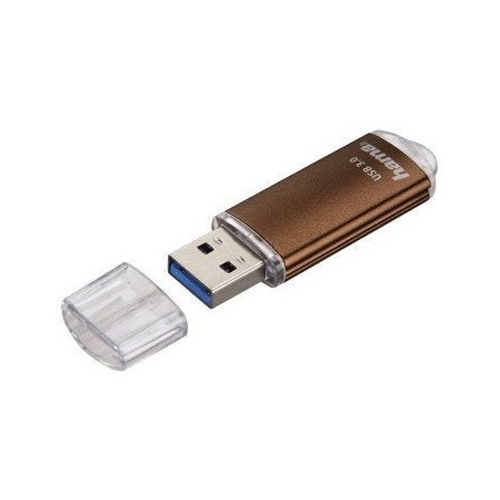 Hama laeta memoria pendrive usb 3.2 con tapa - 16gb de capacidad - 70mb/s de transferencia - cuerpo metalico -