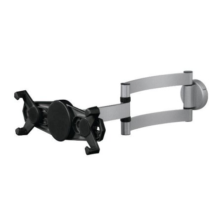 Hama soporte de pared para tablets de 7 a 11" - capacidad 1kg - funcion rotativa - aluminio - negro y plata