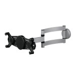 Hama soporte de pared para tablets de 7 a 11" - capacidad 1kg - funcion rotativa - aluminio - negro y plata