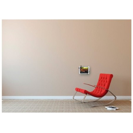 Hama soporte de pared para tablets de 7 a 11" - capacidad 1kg - funcion rotativa - aluminio - negro y plata