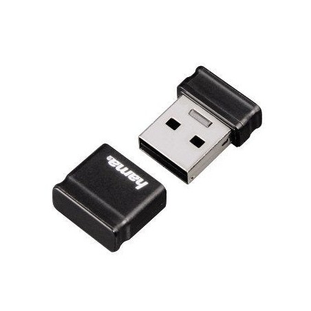 Hama smartly memoria pendrive usb 2.0 con tapa - 32gb de capacidad - 10mb/s de transferencia - 21x15x6.5mm - negro
