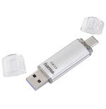 Hama laeta memoria pendrive usb 3.0 con tapa - 128gb de capacidad - 40mb/s de transferencia - funcion otg - usb-c -