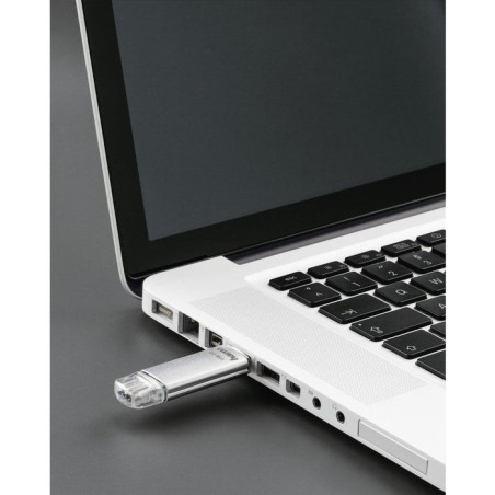 Hama laeta memoria pendrive usb 3.0 con tapa - 128gb de capacidad - 40mb/s de transferencia - funcion otg - usb-c -