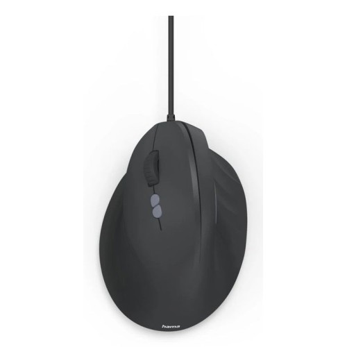 Hama ecm-500l raton optico vertical para zurdos 1800dpi - cable 180cm - ergonomico - silencioso - 7 botones -