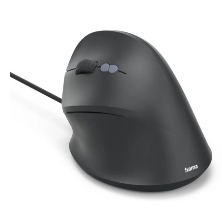 Hama ecm-500l raton optico vertical para zurdos 1800dpi - cable 180cm - ergonomico - silencioso - 7 botones -