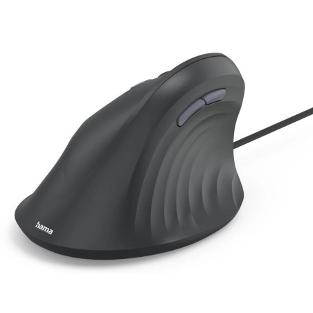 Hama ecm-500l raton optico vertical para zurdos 1800dpi - cable 180cm - ergonomico - silencioso - 7 botones -