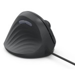 Hama ecm-500l raton optico vertical para zurdos 1800dpi - cable 180cm - ergonomico - silencioso - 7 botones -