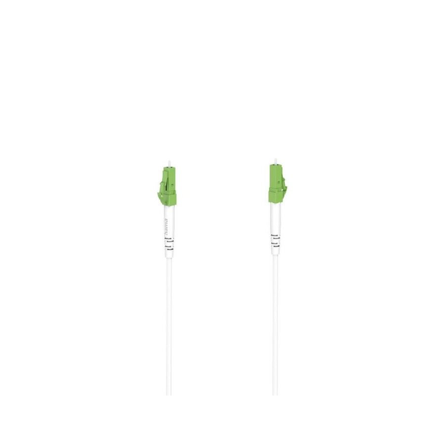 Hama essential cable de fibra optica monomodo - longitud 3m - transmision hasta 10gbit/s - conector lc/apc - color