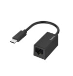 Hama adaptador de red - usb-c macho - ethernet rj45 hembra - negro