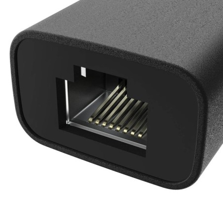 Hama essential adaptador de red - usb-c macho - ethernet rj45 hembra - velocidad hasta 2.5gbit/s - negro