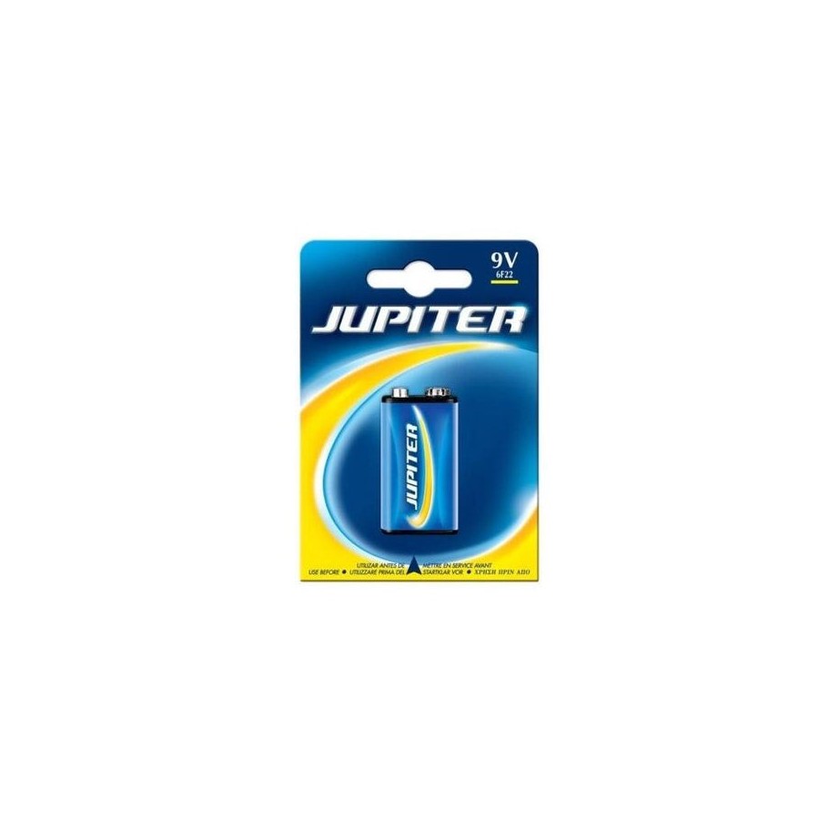 Jupiter pack de 1 pila salina 6f22 - pila salina para aparatos de bajo consumo
