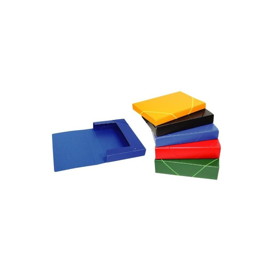 Mariola carpeta para proyectos - medidas 340x235x150mm - fabricada en carton compacto gofrado - cierre con gomas -