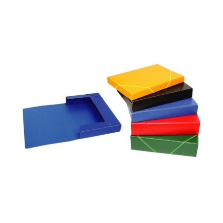 Mariola carpeta para proyectos - medidas 340x235x150mm - fabricada en carton compacto gofrado - cierre con gomas -