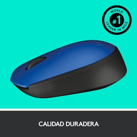 Logitech m171 ratón inalambrico azul 910-004640