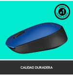 Logitech m171 ratón inalambrico azul 910-004640