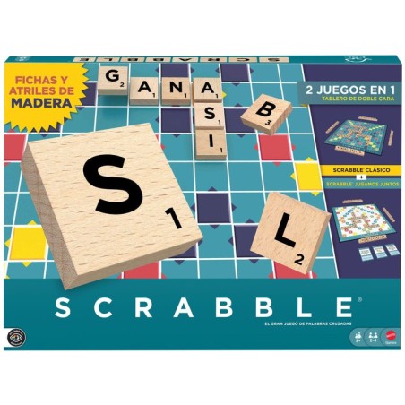 Juego mesa scrabble core wood español