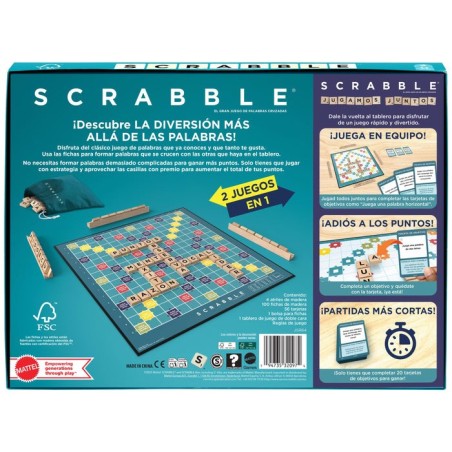 Juego mesa scrabble core wood español