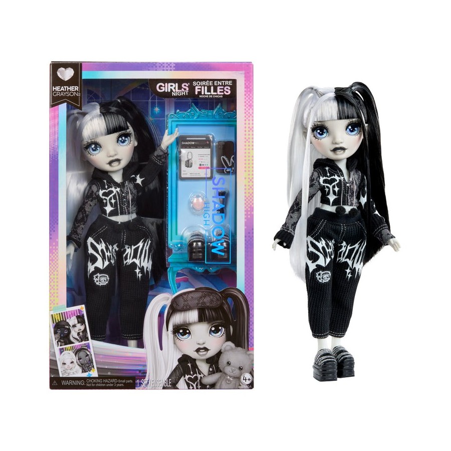 Muñeca heather fashion doll girls night shadow high