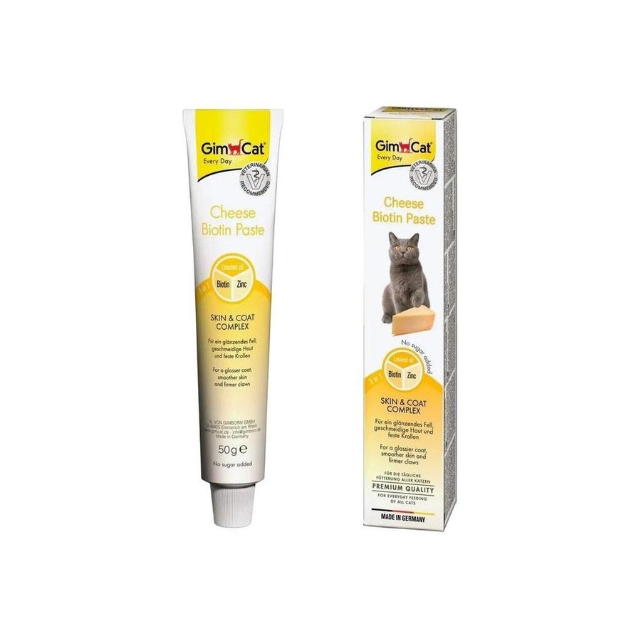 Gimcat cheese biotin paste - goma para gatos - 50g