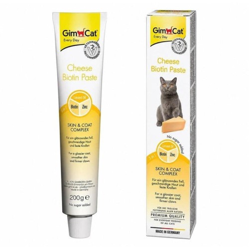Gimcat cheese biotin paste - goma para gatos - 200g