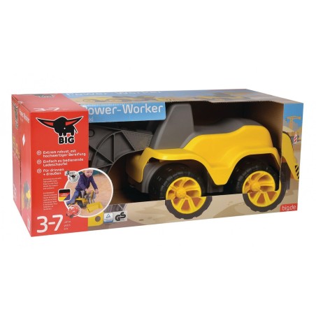 Big big-power-worker maxi-loader, vehículo para niños amarillo / gris