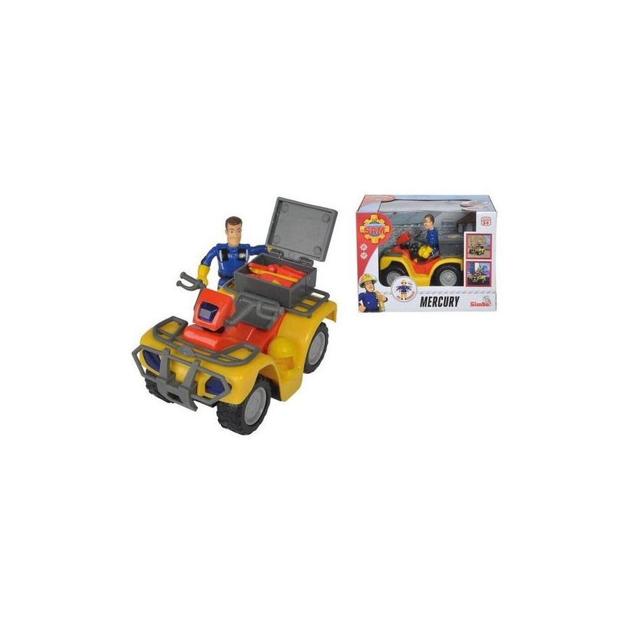 Simba bombero sam mercury quad vehículo de juguete (incluida la figura) 109257657