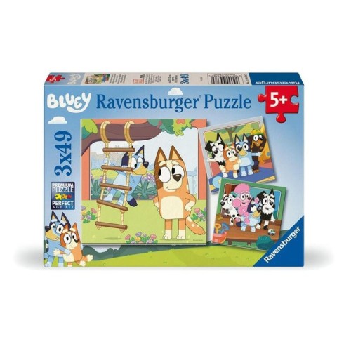 Ravensburger kinderpuzzle bluey - erinnerungen schaffen (3x 49 teile) 12004378