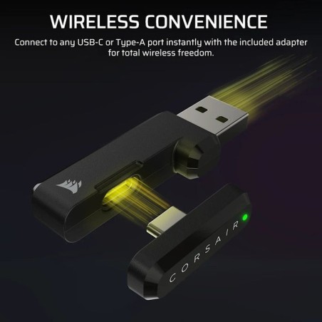 Auriculares corsair hs35 v3 wireless negro ca-9011401-ww