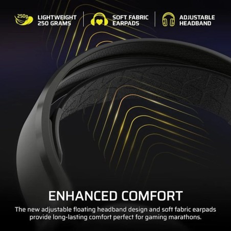Auriculares corsair hs35 v3 wireless negro ca-9011401-ww