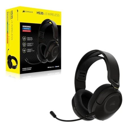 Auriculares corsair hs35 v3 wireless negro ca-9011401-ww