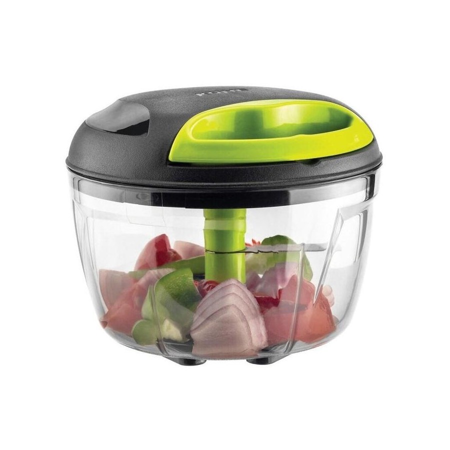 Cortadora de verduras kohe de 600 ml con 3 cuchillas, verde y negra