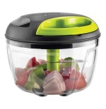 Cortadora de verduras kohe de 600 ml con 3 cuchillas, verde y negra