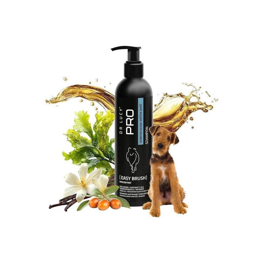 Dr lucy - pro easy brush n 250 ml - champú que facilita el peinado para perros de pelo largo y áspero