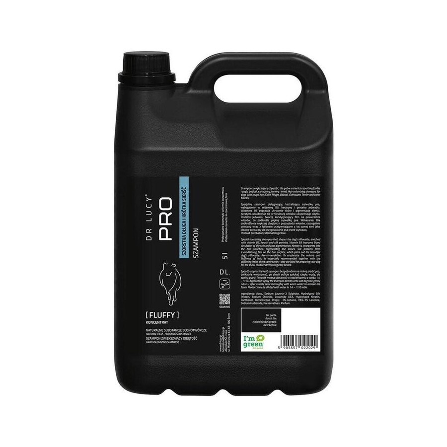 Dr lucy champú pro fluffy 5l para aumentar el volumen del cabello