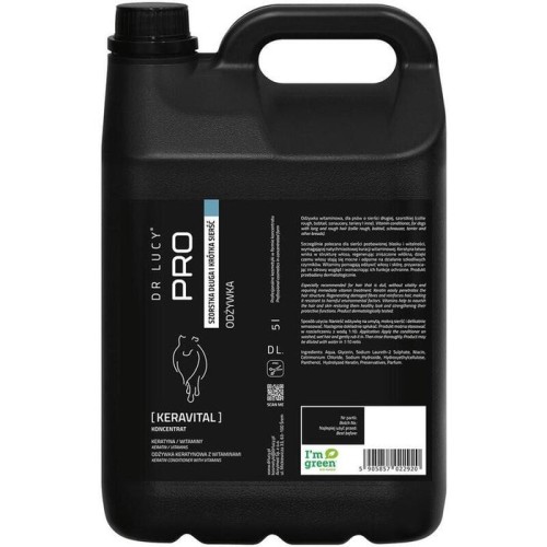 Dr lucy - pro keravital 5l- acondicionador con keratina y vitaminas para perros de pelo largo y áspero