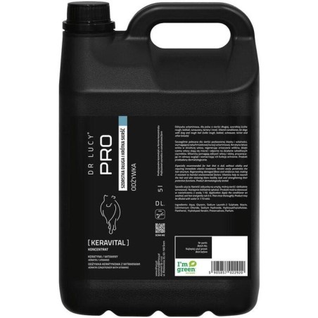 Dr lucy - pro keravital 5l- acondicionador con keratina y vitaminas para perros de pelo largo y áspero