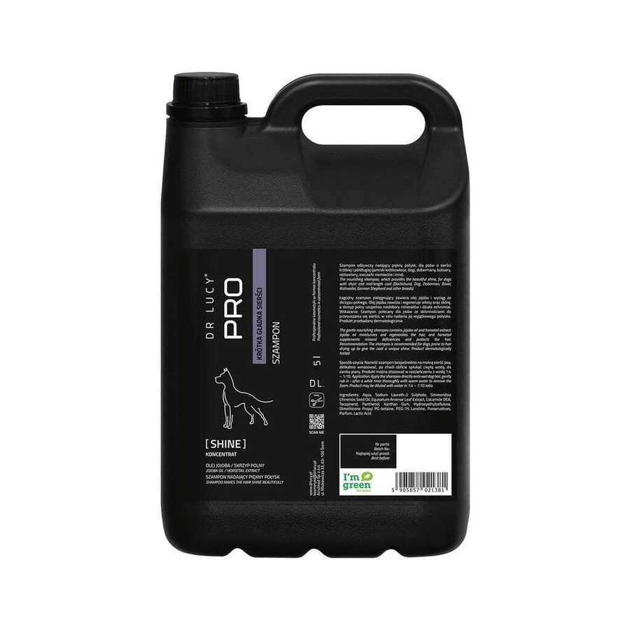 Dr lucy shine short hair - champú para perros - 5 l