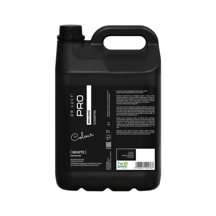 Dr lucy white pelaje blanco - champú para perros - 5 l