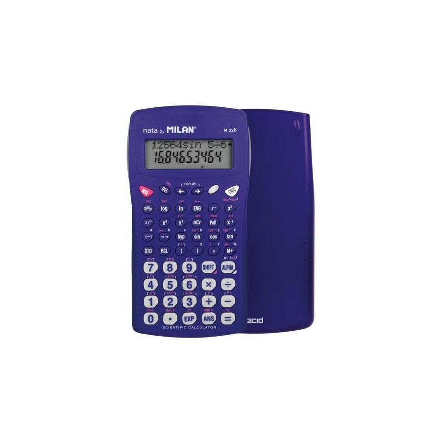 Calculadora científica milan m228 acid azul
