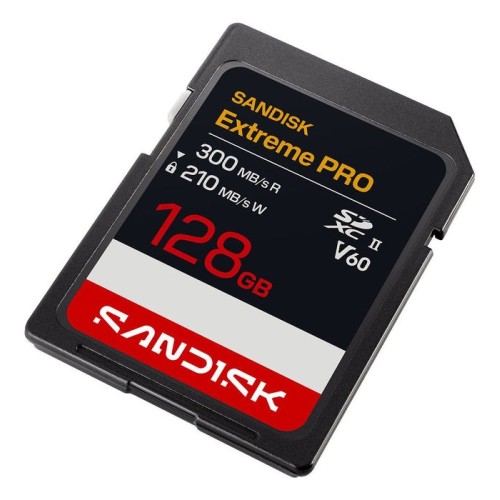 Sandisk extreme pro tarjeta de memoria flash 128 gb video class v60 / uhs-ii sdxc uhs-ii