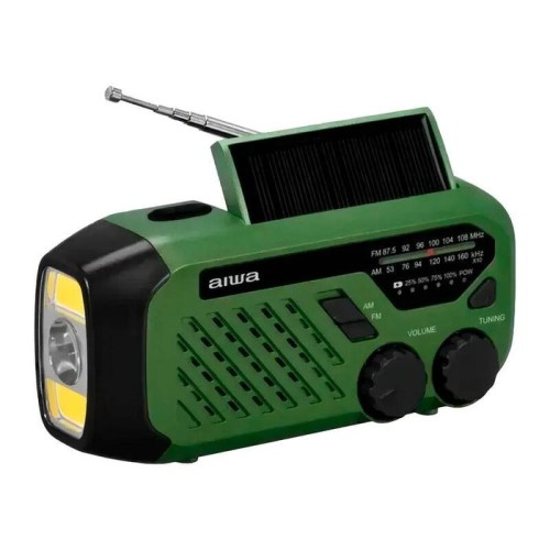 Radio aiwa r-99em verde de emergencia portátil