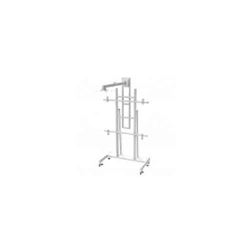 Approx soporte de suelo con ruedas para pantallas interactivas de 80 - 120 soporte para proyector incluido