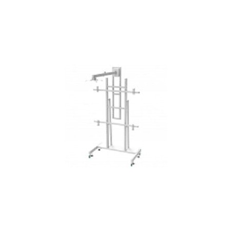 Approx soporte de suelo con ruedas para pantallas interactivas de 80 - 120 soporte para proyector incluido