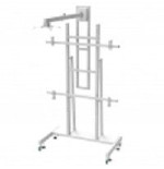 Approx soporte de suelo con ruedas para pantallas interactivas de 80 - 120 soporte para proyector incluido