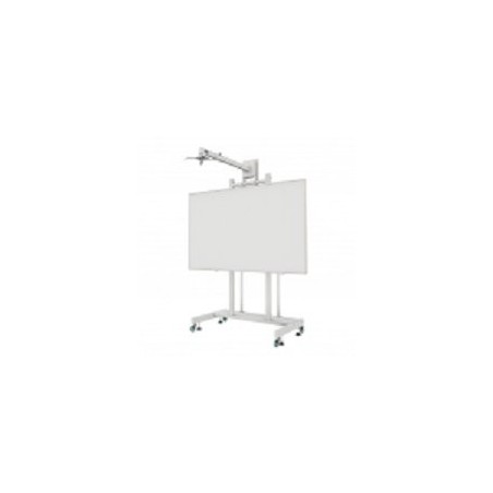 Approx soporte de suelo con ruedas para pantallas interactivas de 80 - 120 soporte para proyector incluido