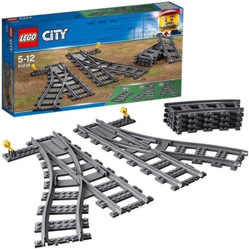 Lego city trains cambios de agujas - 60238