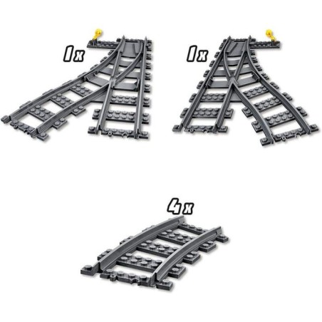 Lego city trains cambios de agujas - 60238