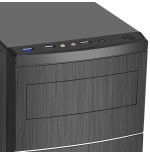Caja minitorre micro atx advance impulse (negro) con fuente de alimentación 350w