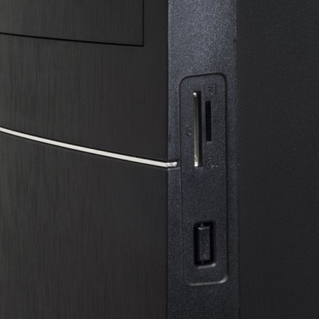 Caja minitorre micro atx advance impulse (negro) con fuente de alimentación 350w